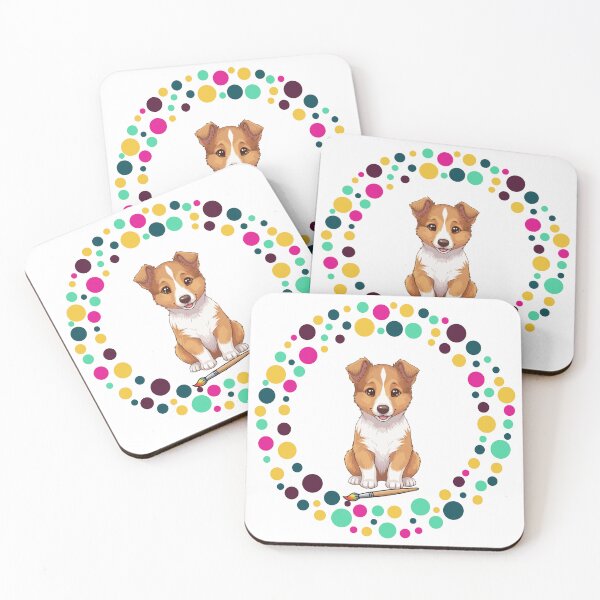 Item preview, Celebrate Dot Day with My Smooth Collie | Colorful Dog Art  designed and sold by The Real Life Symphony.