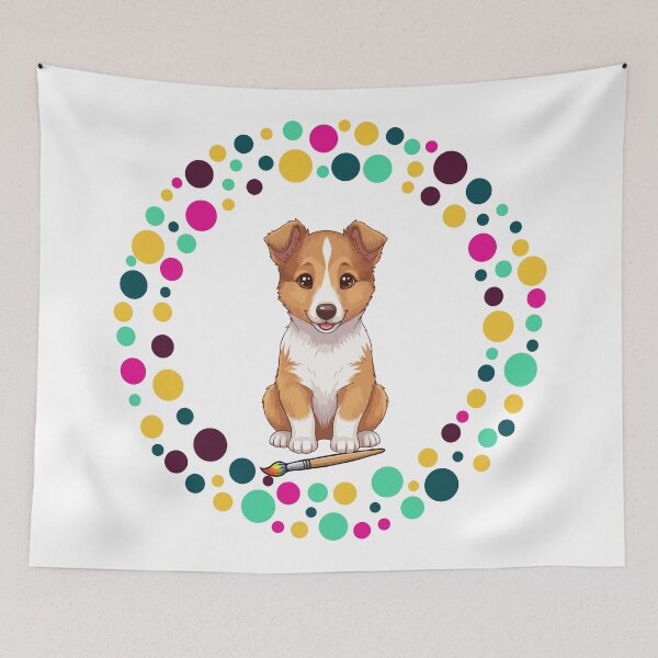 Item preview, Celebrate Dot Day with My Smooth Collie | Colorful Dog Art  designed and sold by The Real Life Symphony.