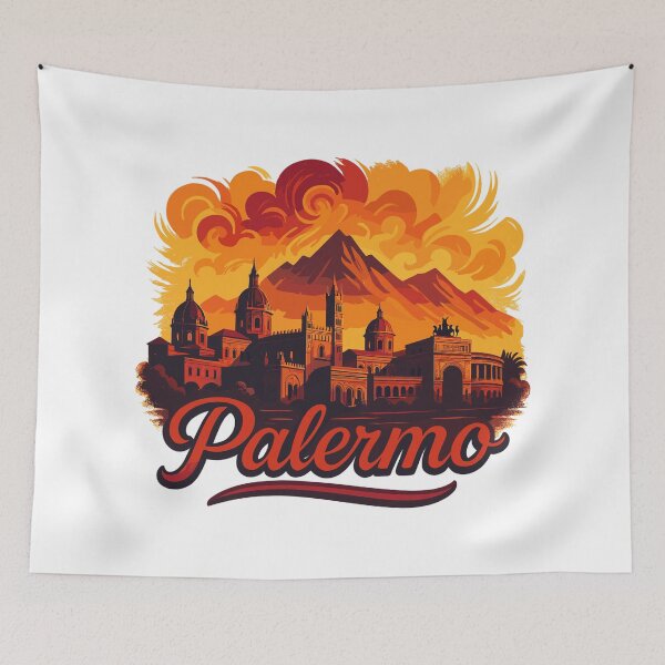 Item preview, Palermo City Italy Sicily Silhouette Gift designed and sold by Pineapple-Tree.