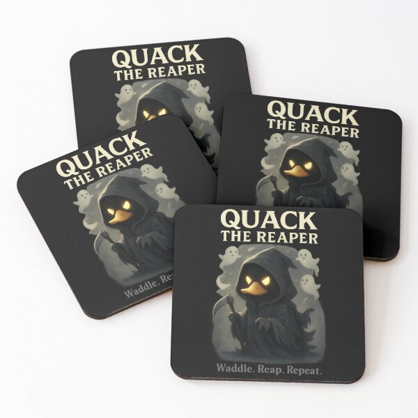 Item preview, Quack the Reaper – Grim-Reaper Duck Cartoon, Waddle Reap Repeat designed and sold by TeeTimeTreasure.