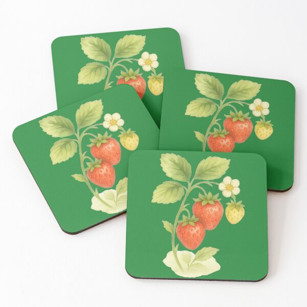 Item preview, Sweet Strawberry Plant in Watercolor designed and sold by IraBum.