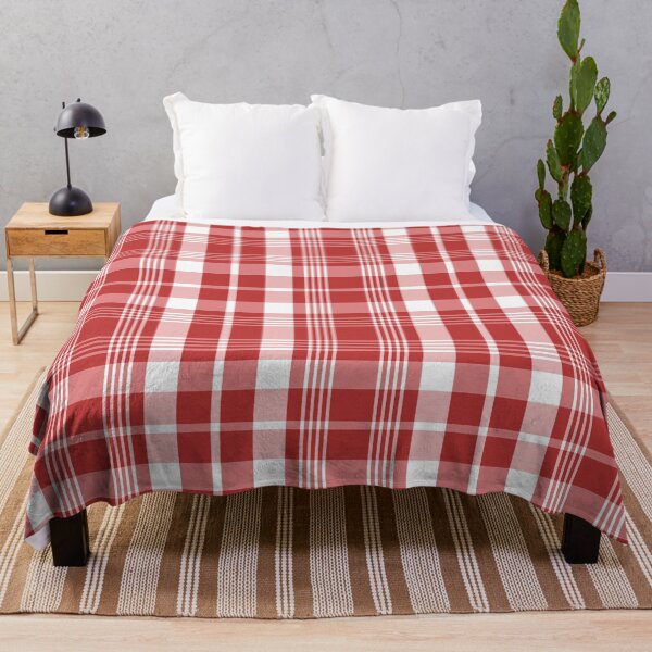 Item preview, Red and White Sporty Plaid Seamless Repeat designed and sold by Sharon Schwalbe.