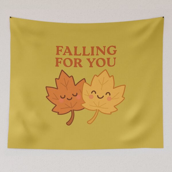 Item preview, Falling for You – Cute Autumn Leaves Illustration designed and sold by BloomKind.