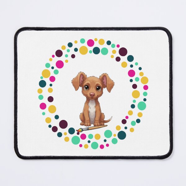 Item preview, Celebrate Dot Day with My Pharaoh Hound | Colorful Dog Art designed and sold by The Real Life Symphony.