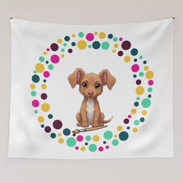 Item preview, Celebrate Dot Day with My Pharaoh Hound | Colorful Dog Art  designed and sold by The Real Life Symphony.