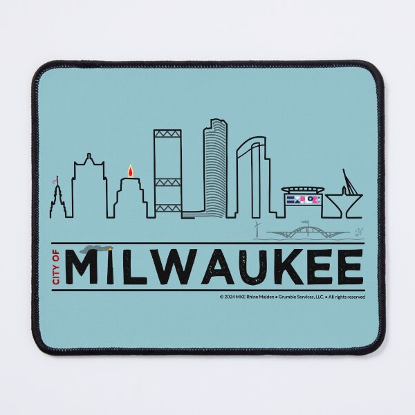 Item preview, MKE City Skyline • Milwaukee, WI designed and sold by MKE Rhine Maiden • Grumble Services, LLC..