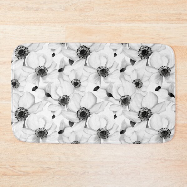 Item preview, White Anemone Flowers designed and sold by Patterns & Prints.