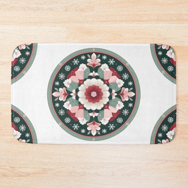 Item preview, Korean Dancheong Winter Mandala – Traditional Floral Snowflake Design, Elegant Vintage Korean Art designed and sold by jelonkaa.