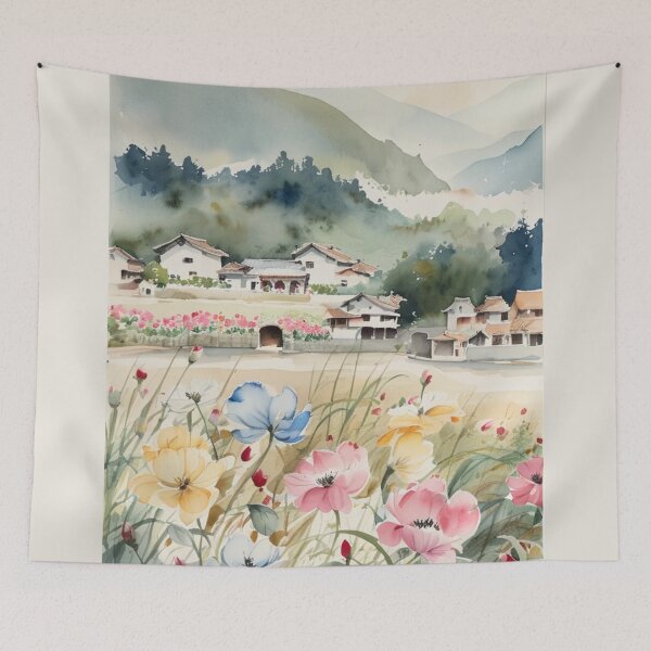 Item preview, Glorious Devon4(watercolour + AI) designed and sold by artsmeow.