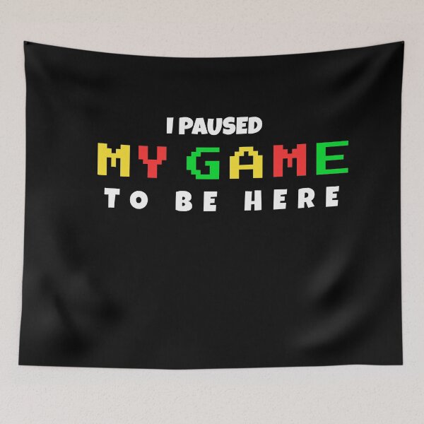 Item preview, I Paused My Game To Be Here – Neon Gamer Quote designed and sold by AmeliaKrysiak.