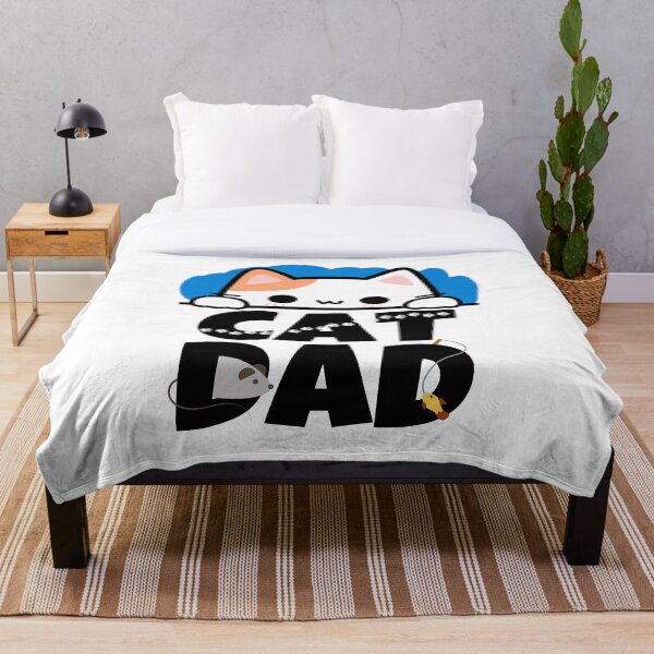 Aperçu de l'œuvre Papa chat qui regarde, chat blanc créée et vendue par LagomCreative.