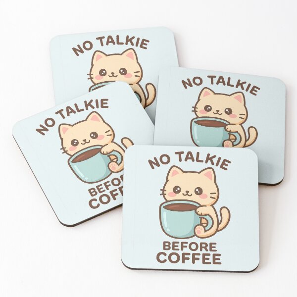 Item preview, No Talkie Before Coffee designed and sold by Kyfrixe.