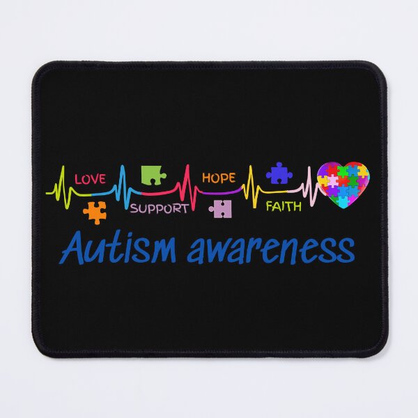 Item preview, Blue Autism Awareness Respect Love Support designed and sold by NightWisdom.