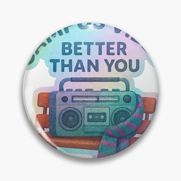 Item preview, Retro Boombox on Wooden Bench with Gradient Text Design designed and sold by Creative88Art.
