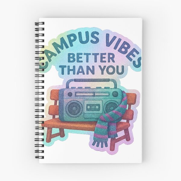 Item preview, Retro Boombox on Wooden Bench with Gradient Text Design designed and sold by Creative88Art.