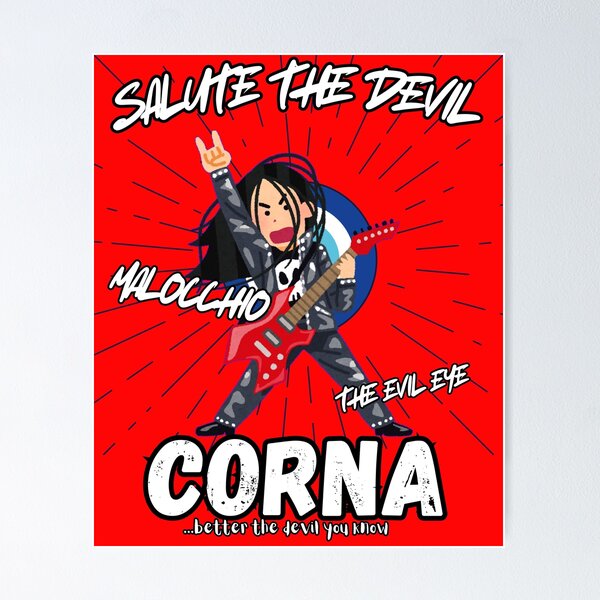 Item preview, salute the devil - corna designed and sold by aledfychan.