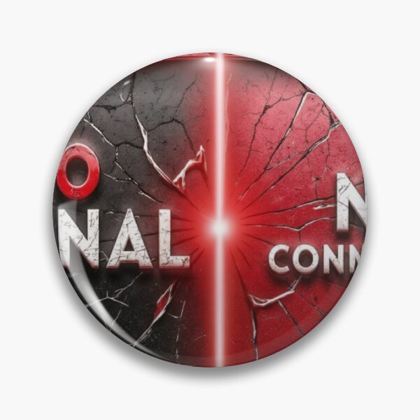 Item preview, Rectangular Metallic Sign with Glowing Red Crack and Bold Text designed and sold by Creative88Art.