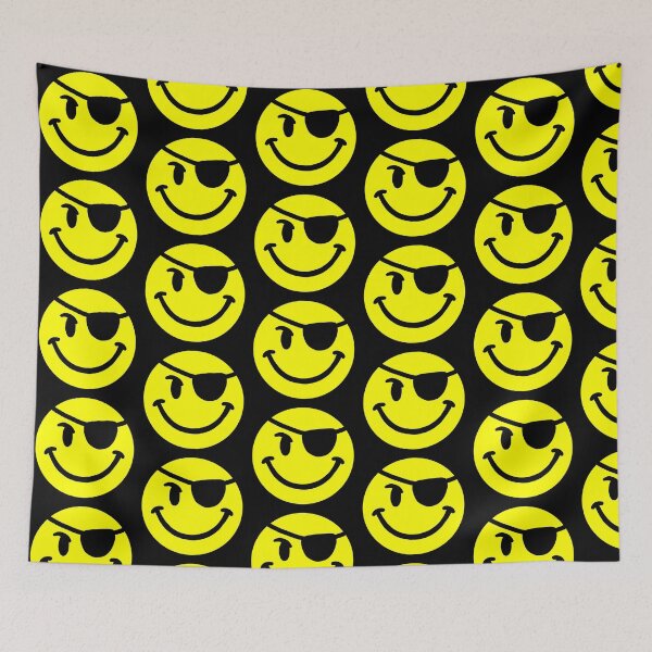 Item preview, One-Eyed and All Smiles – Eyepatch Smiley Face designed and sold by Eyepatch-Jacks.