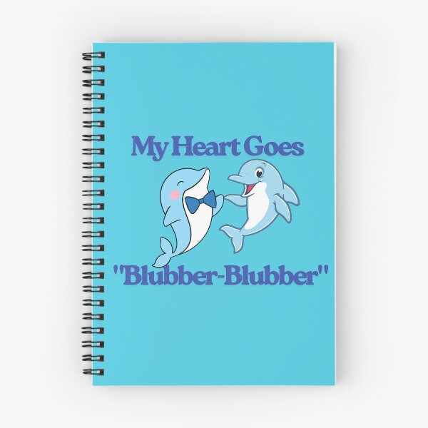 Item preview, My Heart Goes "Blubber-Blubber" Cute Dolphin Shirt, Funny Dolphin Couple Tee, Marine Animal Lover Gift, Romantic Ocean Pun designed and sold by Scorpia67.