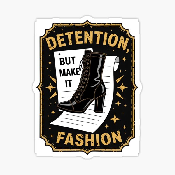 Item preview, Glossy Black Lace Up Boot with Gold Text and Decorative Background designed and sold by Creative88Art.