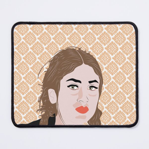 Item preview, A digital portrait of the Indian actress Kareena Kapoor with an Indian-inspired background pattern. designed and sold by  beba.universe222.
