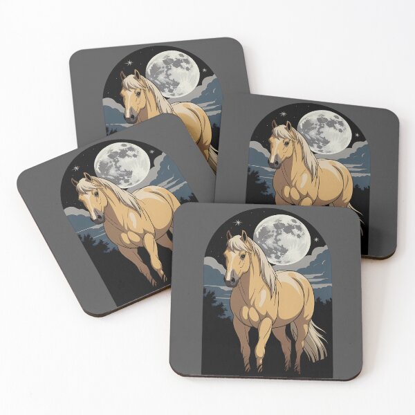Item preview, Palomino Horse In Moonlight designed and sold by KateLeap.