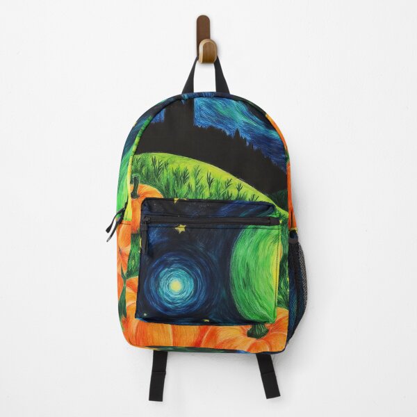 Item preview, Starry Night Pumpkin Field – Whimsical Autumn Harvest Fantasy Artwork designed and sold by Fullspace.