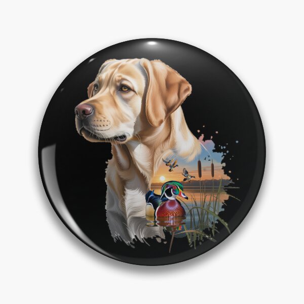 Item preview, Yellow Labrador and Wood Duck Sunrise designed and sold by LifeCrush.