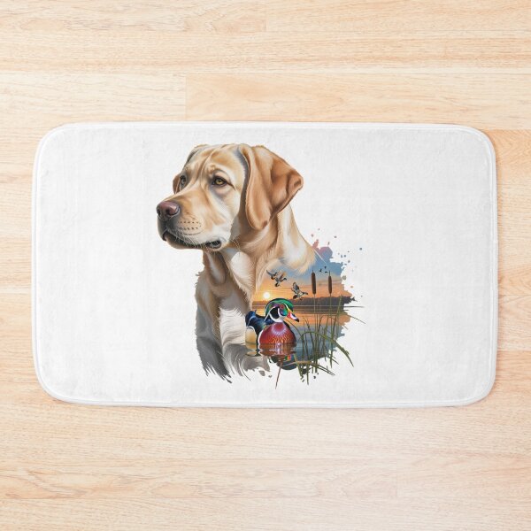 Item preview, Yellow Labrador and Wood Duck Sunrise designed and sold by LifeCrush.