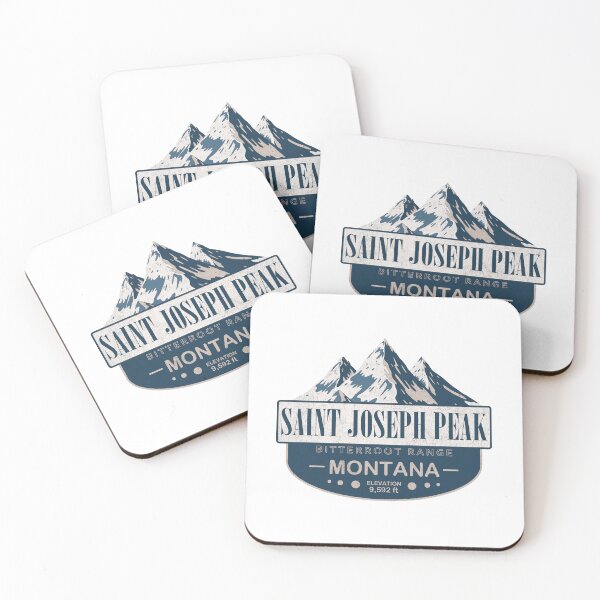 Item preview, Saint Joseph Peak, Bitterroot Range, Montana Mountain Badge designed and sold by Wanderful-roads.