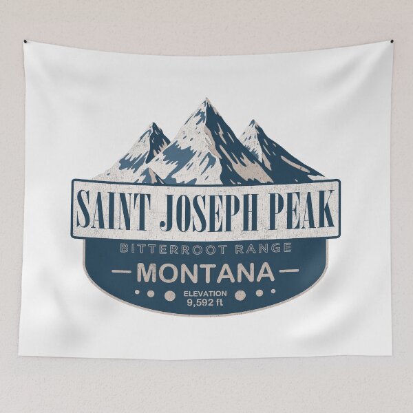 Item preview, Saint Joseph Peak, Bitterroot Range, Montana Mountain Badge designed and sold by Wanderful-roads.