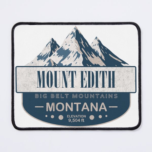 Item preview, Mount Edith, Big Belt Mountains, Montana Mountain Badge designed and sold by Wanderful-roads.