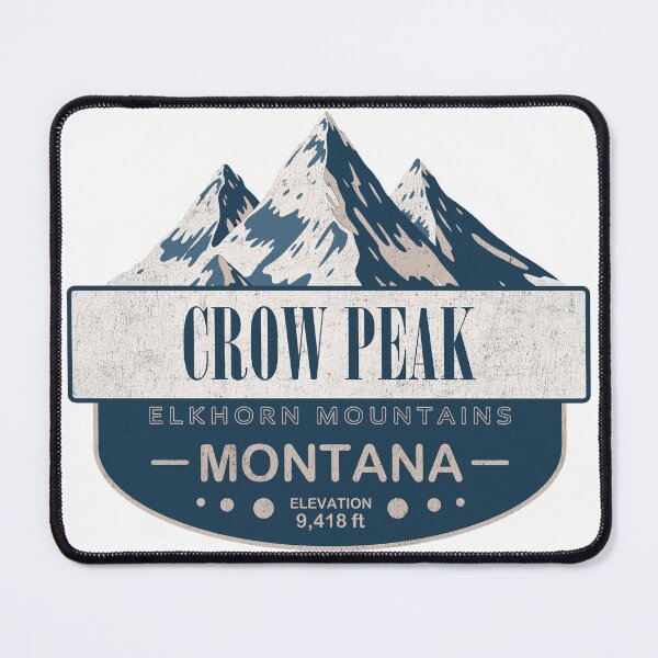 Item preview, Crow Peak, Elkhorn Mountains, Montana Mountain Badge designed and sold by Wanderful-roads.