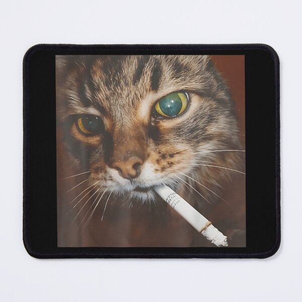 Item preview, Smoking Cat Meme – Funny Cigarette Kitten designed and sold by BASKF.
