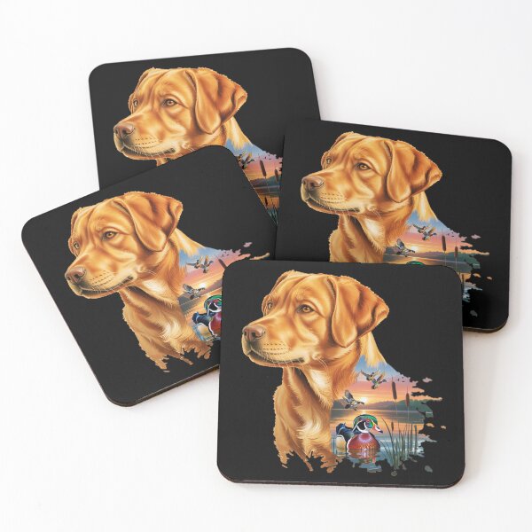 Item preview, Fox Red Labrador and Wood Duck Sunrise designed and sold by LifeCrush.