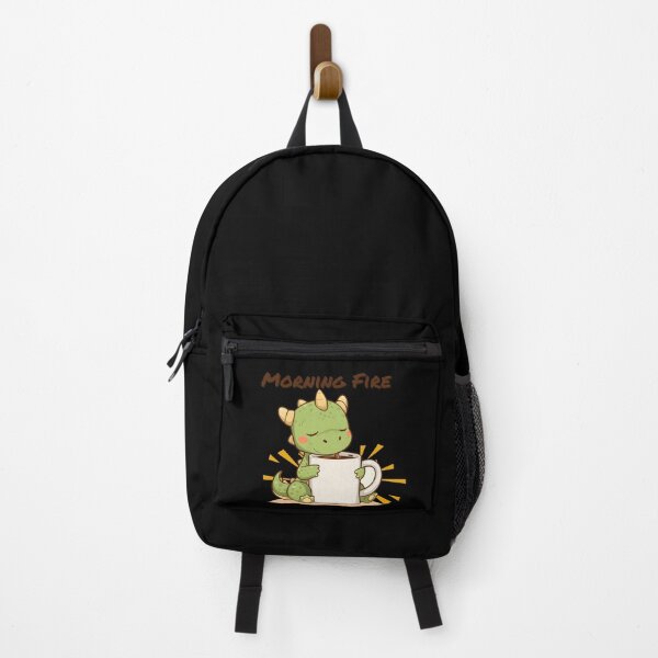 Item preview, Morning Fire – Cute Baby Dragon Coffee Lover Illustration designed and sold by ArtistanForge.
