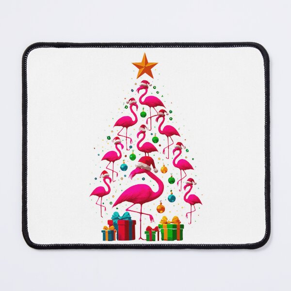 Item preview, Pink Flamingo Christmas Tree Cute Flamingos Holiday Decor designed and sold by clothesy7.