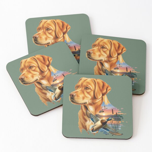 Item preview, Fox Red Labrador and Flying Mallard Sunrise designed and sold by LifeCrush.