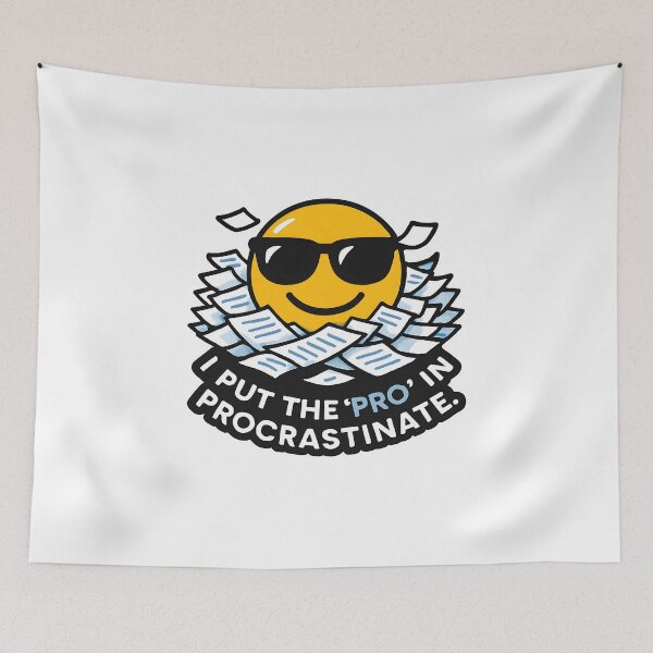 Item preview, I put 'PRO' in procrastinate cool face designed and sold by Moon--ink.