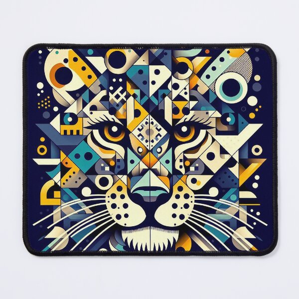 Item preview, Lioness head in geometric shapes designed and sold by nikkolaus.