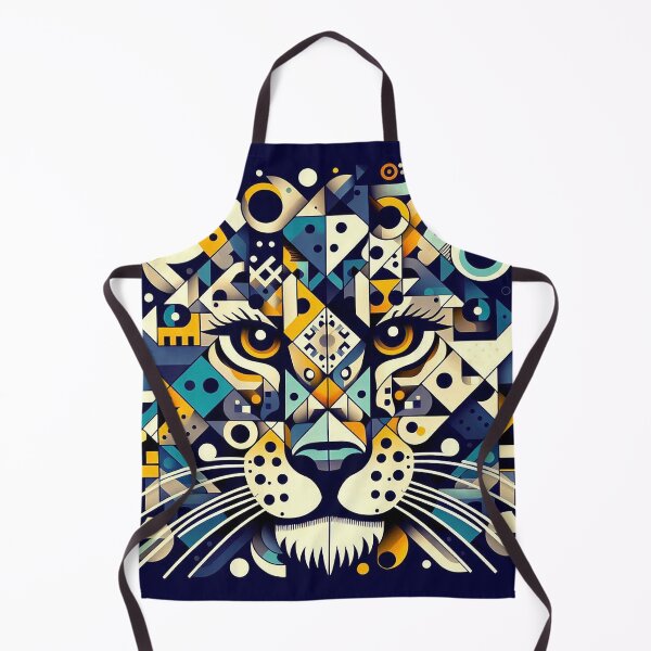 Item preview, Lioness head in geometric shapes designed and sold by nikkolaus.