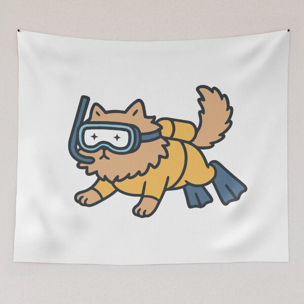 Item preview, Cat Scuba Diving  designed and sold by LifeParody.