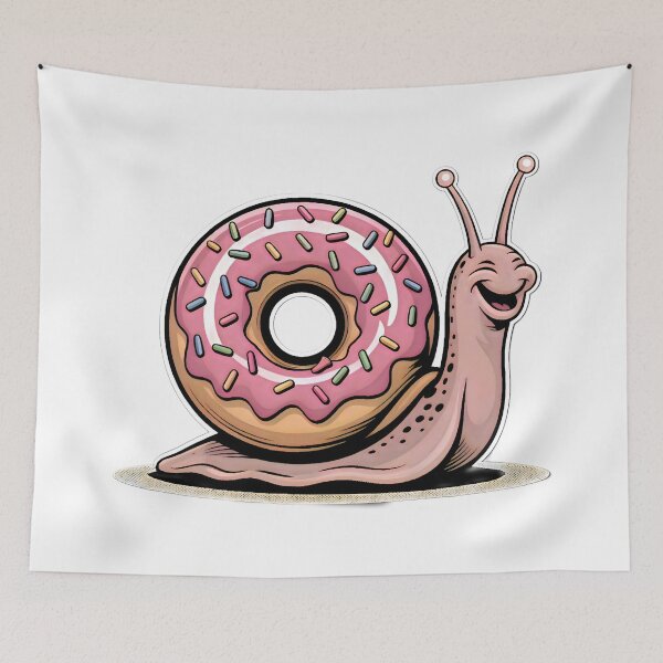 Item preview, Snail loves Donut designed and sold by SidTastic .