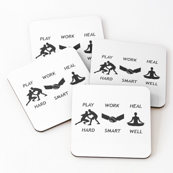 Item preview, PLAY HARD, WORK SMART, HEAL WELL designed and sold by JN Entertainment.