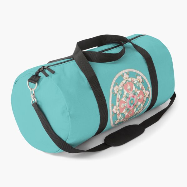 Item preview, Turquoise and Pink Korean Dancheong Mandala – Traditional Floral Pattern, Elegant Vintage Korean Art designed and sold by jelonkaa.