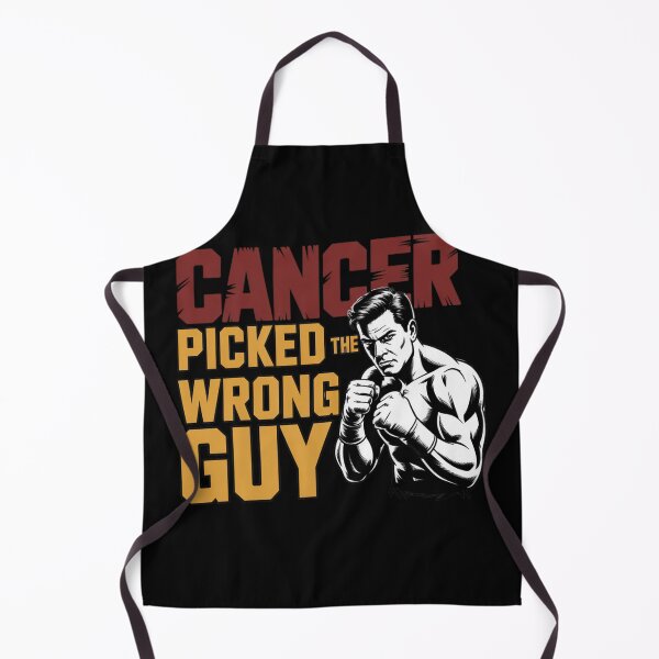 Item preview, Cancer Picked The Wrong Guy – Fighter Motivational Design designed and sold by ByBryteG.