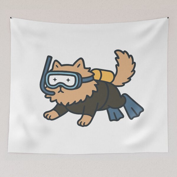 Item preview, Cat Scuba Diving  designed and sold by LifeParody.