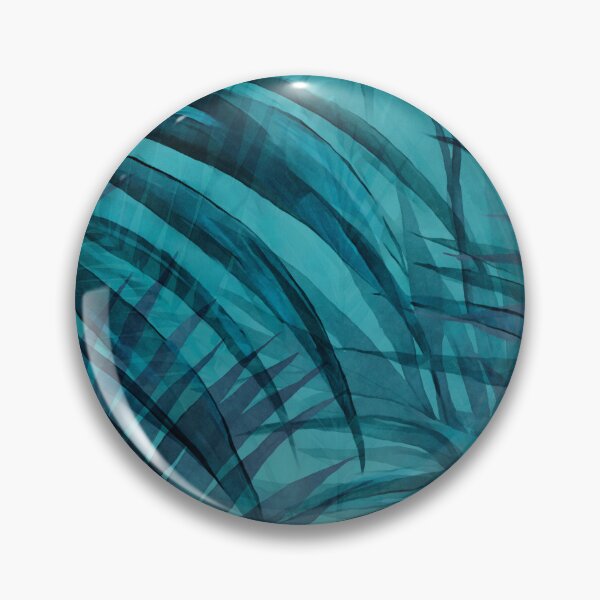 Item preview, Turquoise Teal Midnight Jungle Palm Leaves designed and sold by artsandsoul.