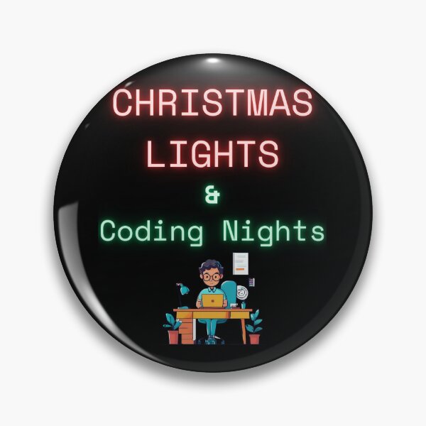 Item preview, Christmas Lights and Coding Nights Christmas Work Computer designed and sold by ILLdex.