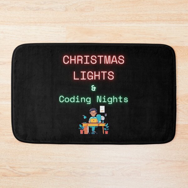Item preview, Christmas Lights and Coding Nights Christmas Work Computer designed and sold by ILLdex.